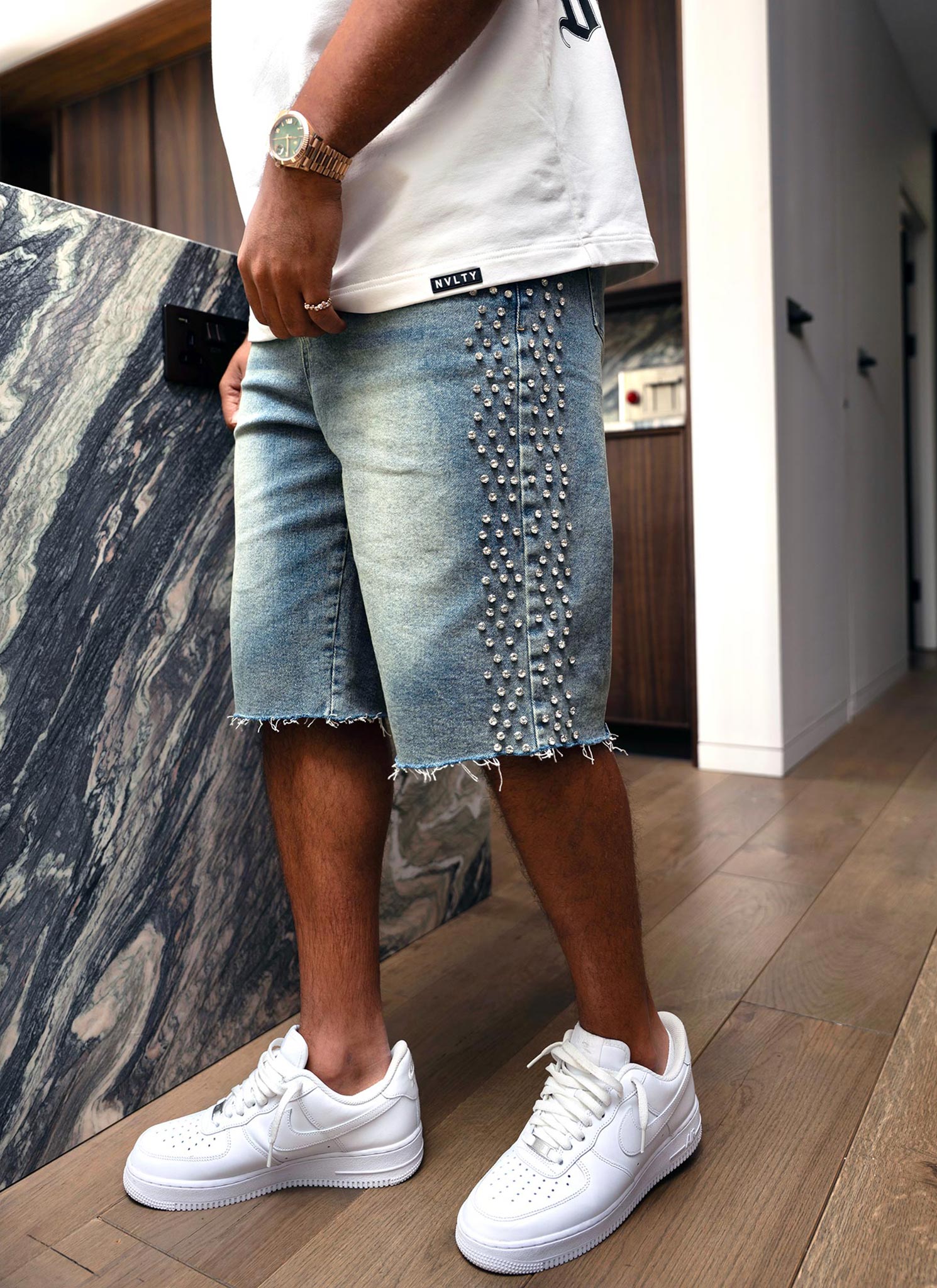 Vintage VVS Denim Shorts - Blue