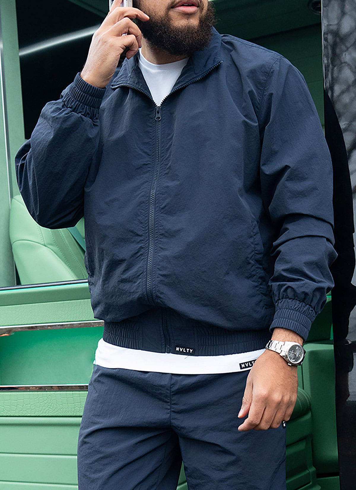 Heavyweight Luxe Track Jacket - Navy