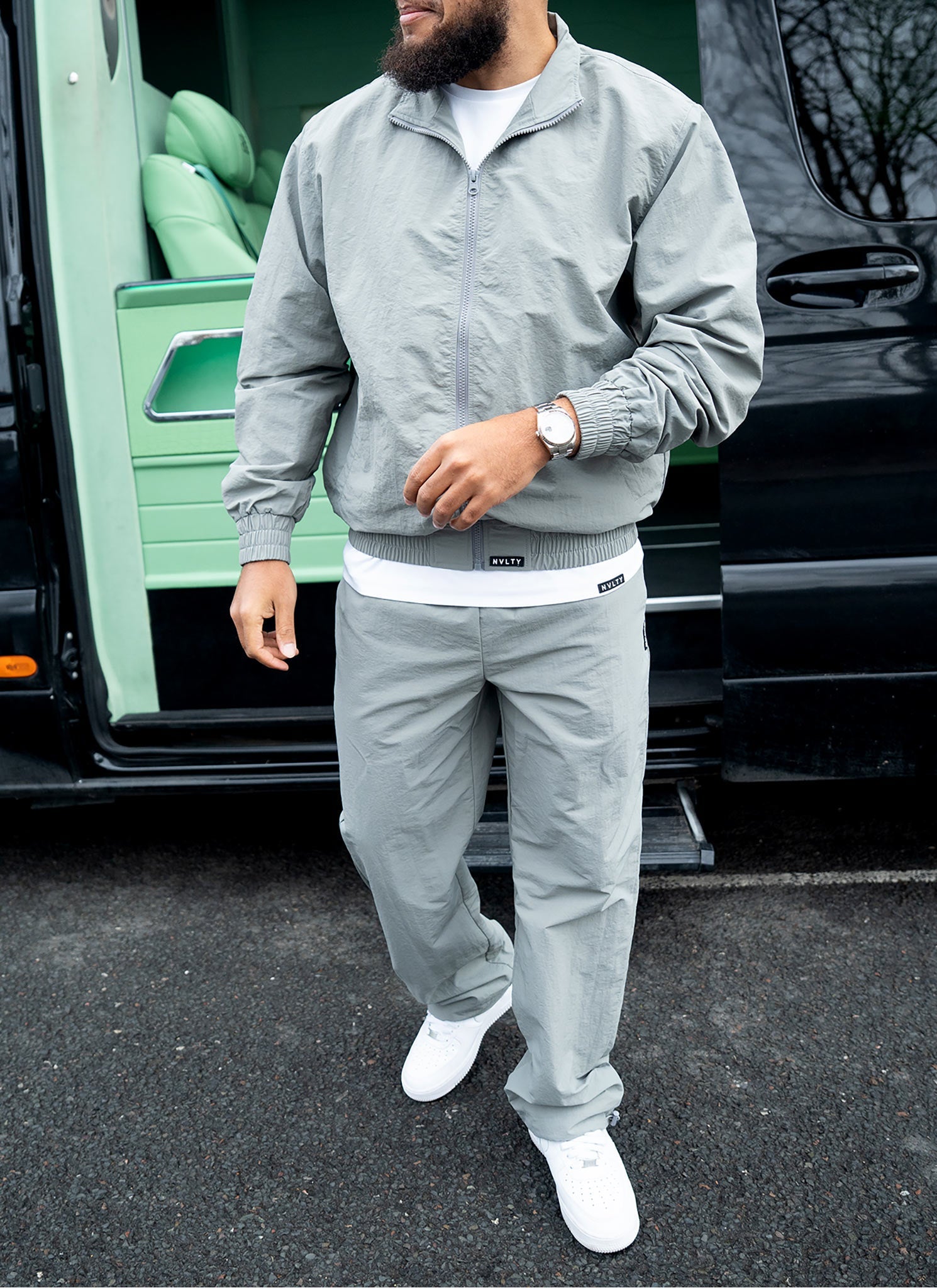 Heavyweight Luxe Track Pants - Grey
