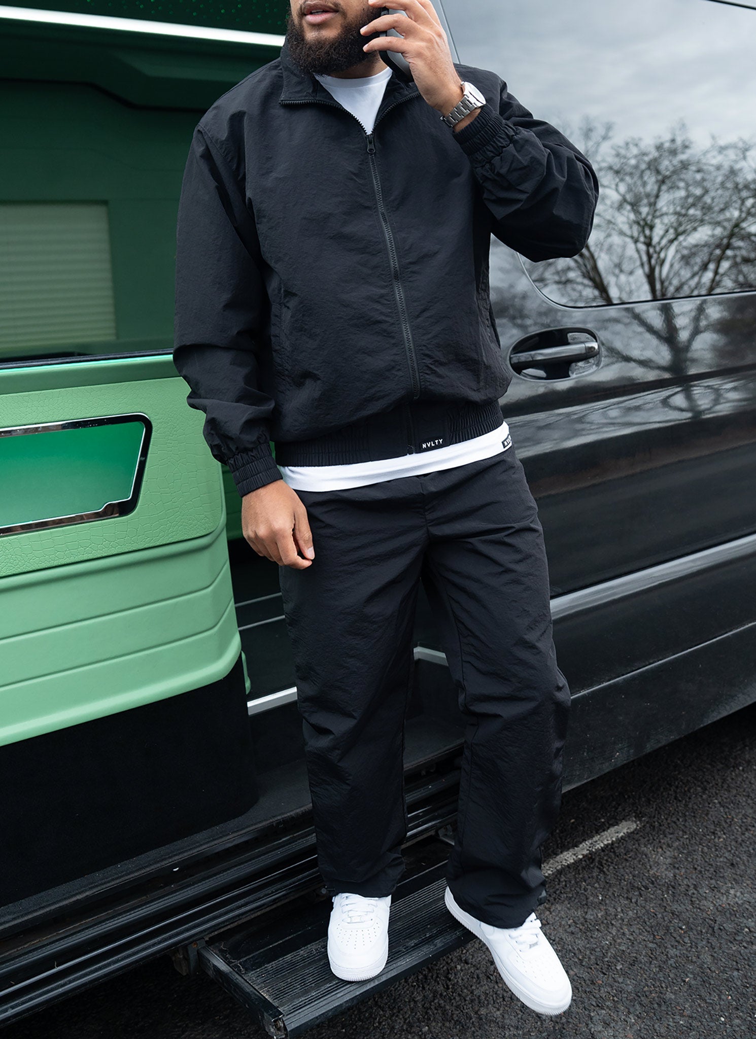 Heavyweight Luxe Track Jacket - Black