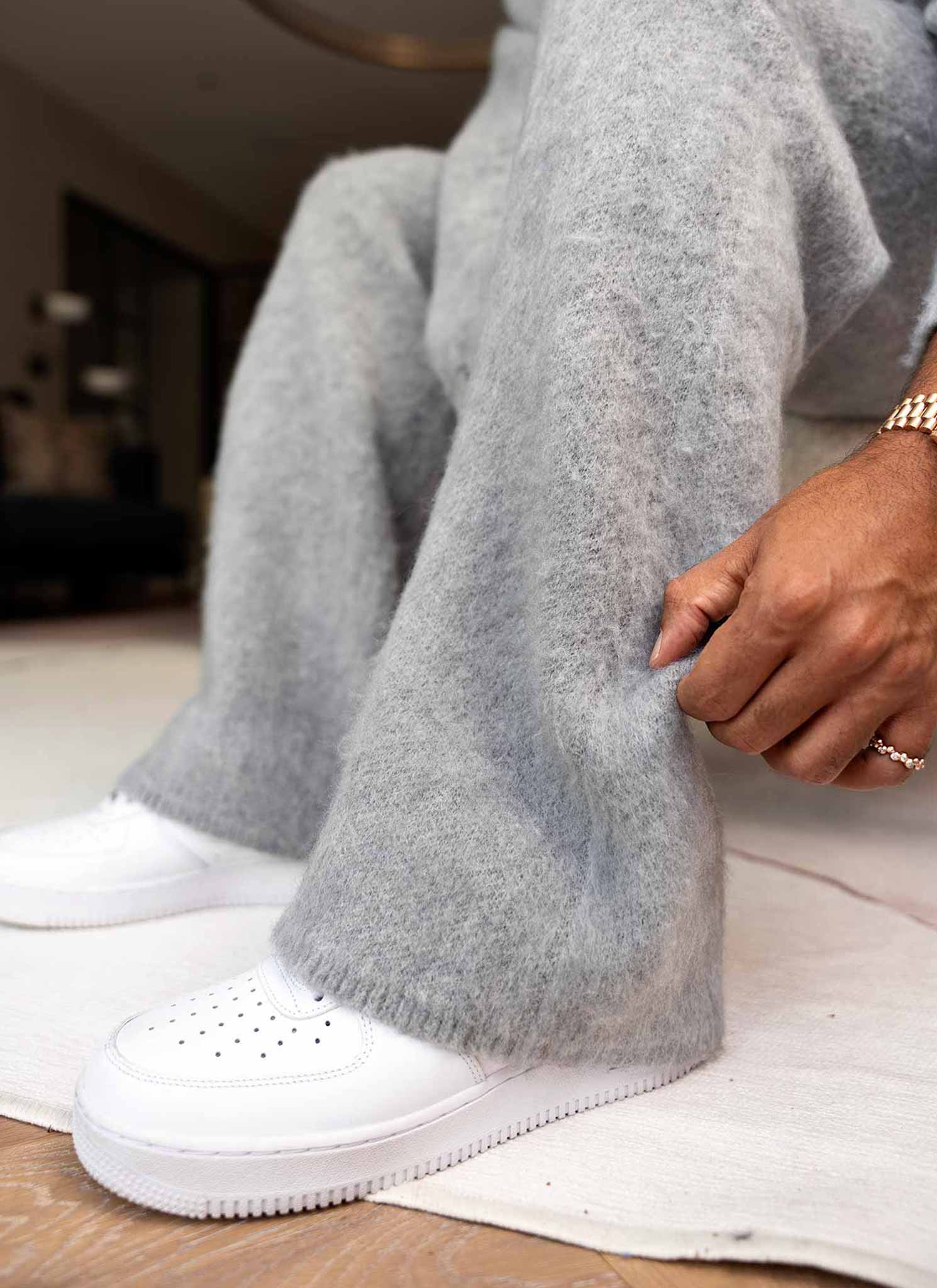 Mohair Joggers - Grey