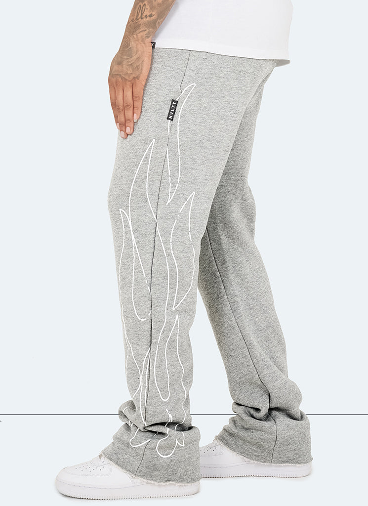 Pantalon de jogging vintage Flare Flame - Gris