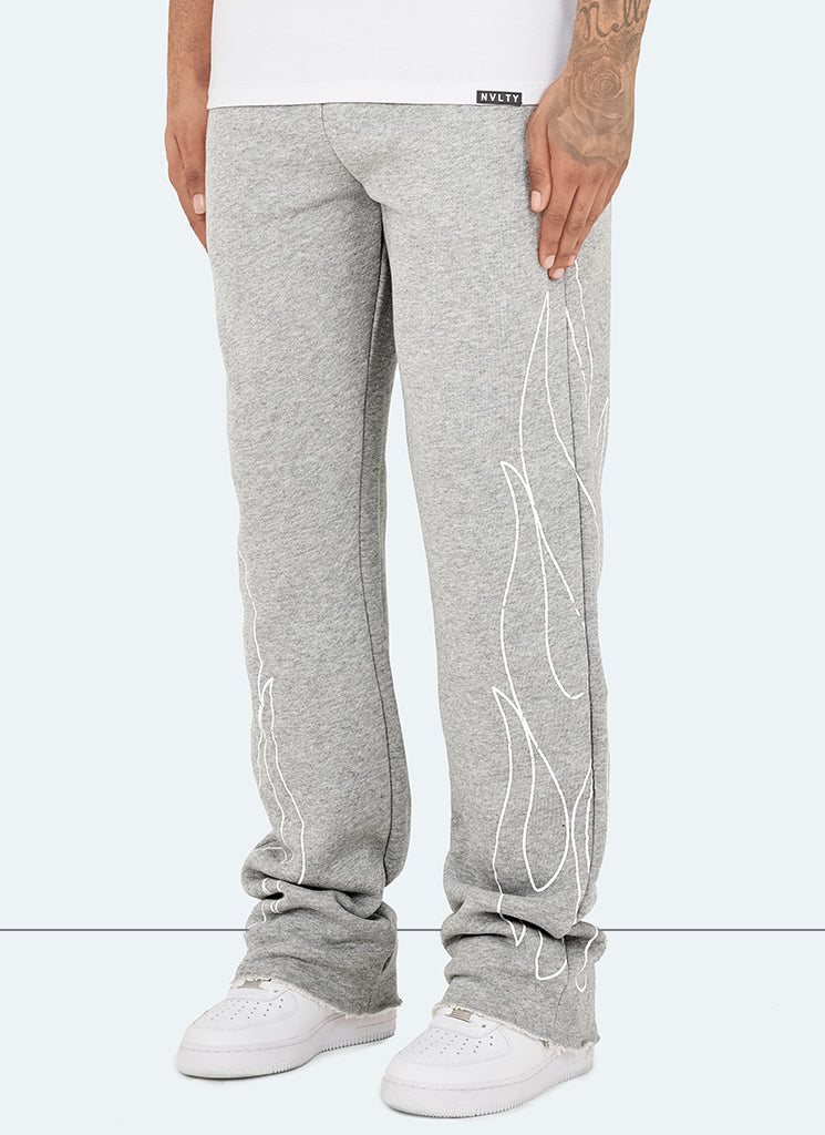 Pantalon de jogging vintage Flare Flame - Gris