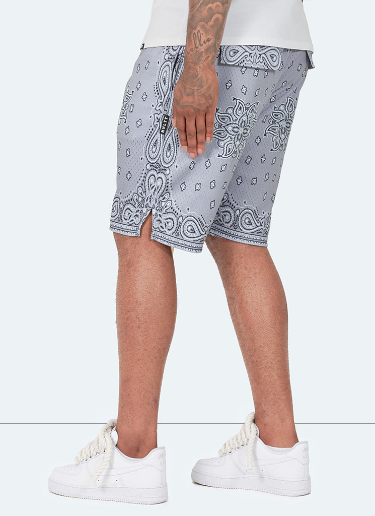 Short en maille cachemire - Gris