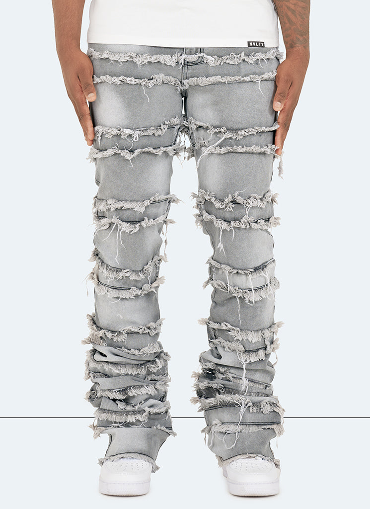 Jean évasé vintage - Gris