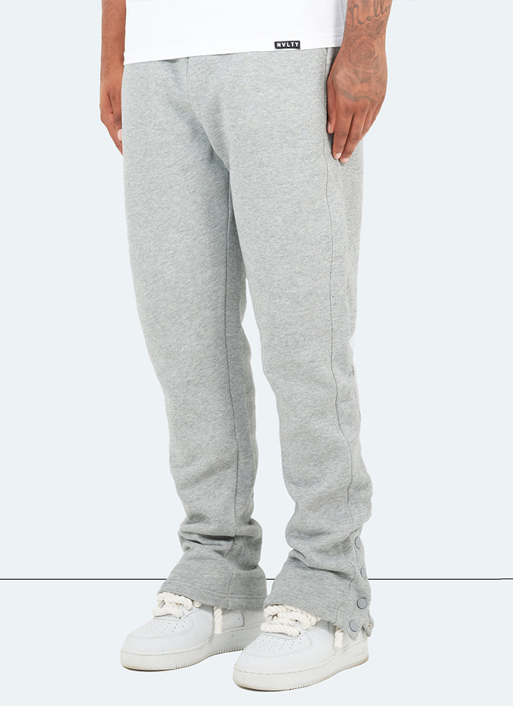 Vintage Flare Snapper Jogginghose - Grau