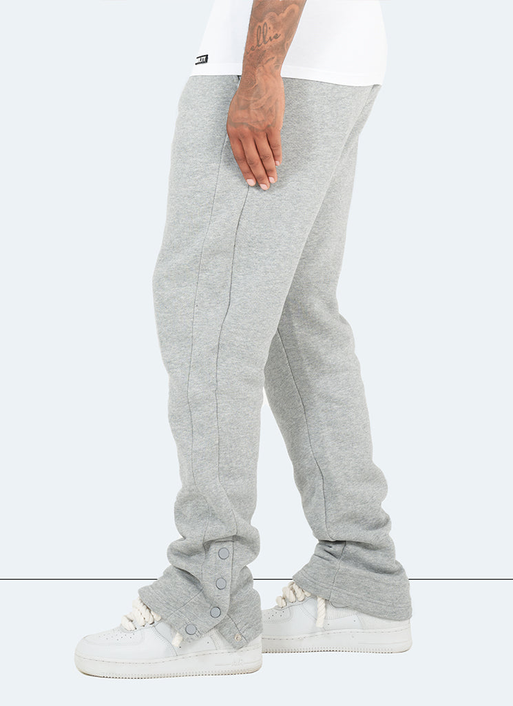 Vintage Flare Snapper Jogginghose - Grau