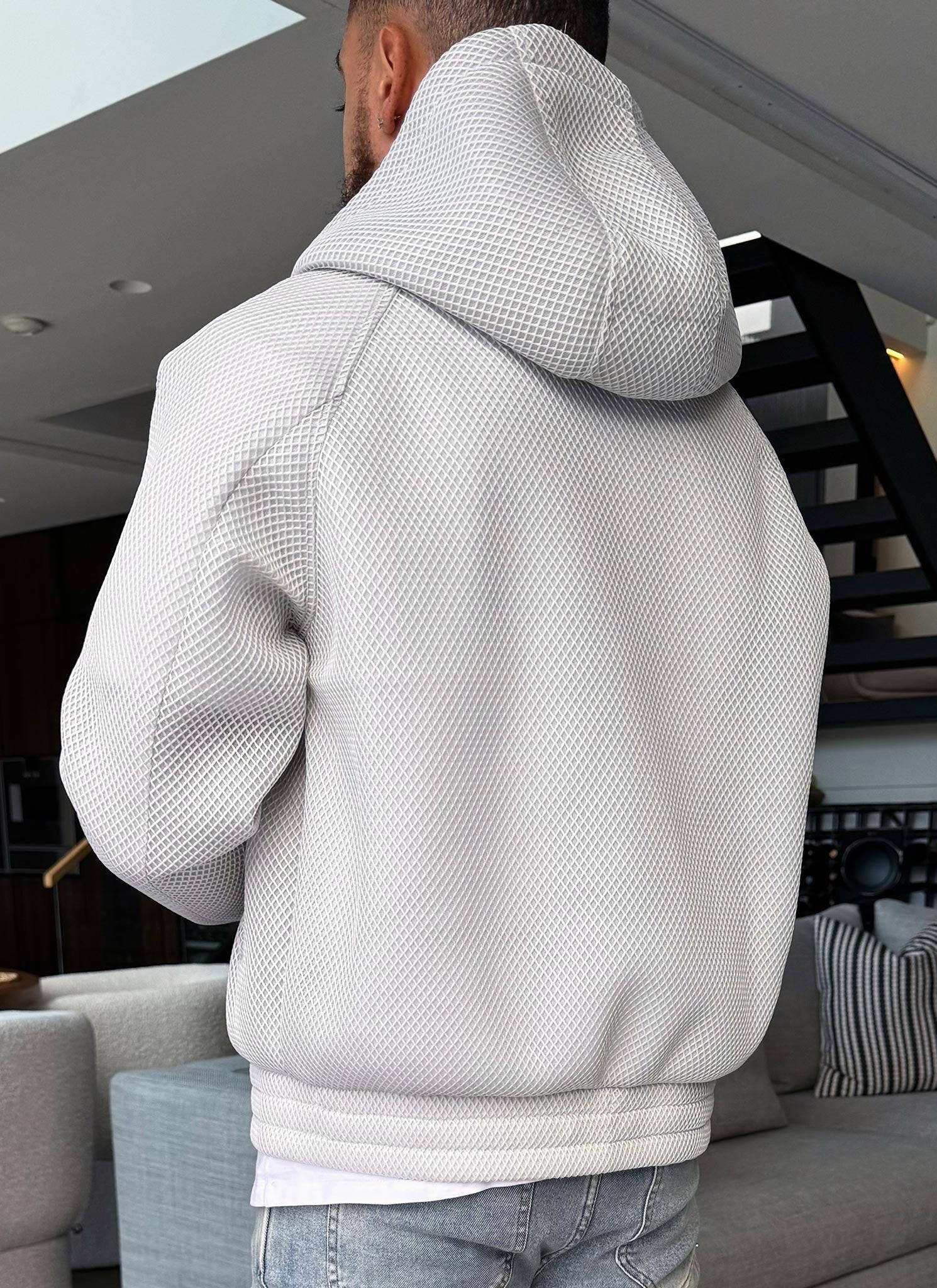 Scuba Structured Mesh Jacket - Grey