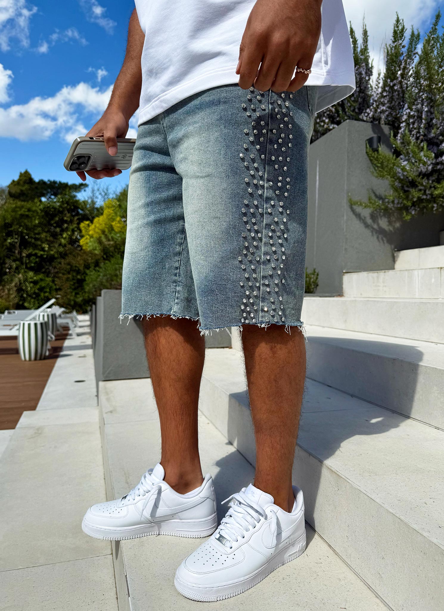 Vintage VVS Denim Shorts - Blue