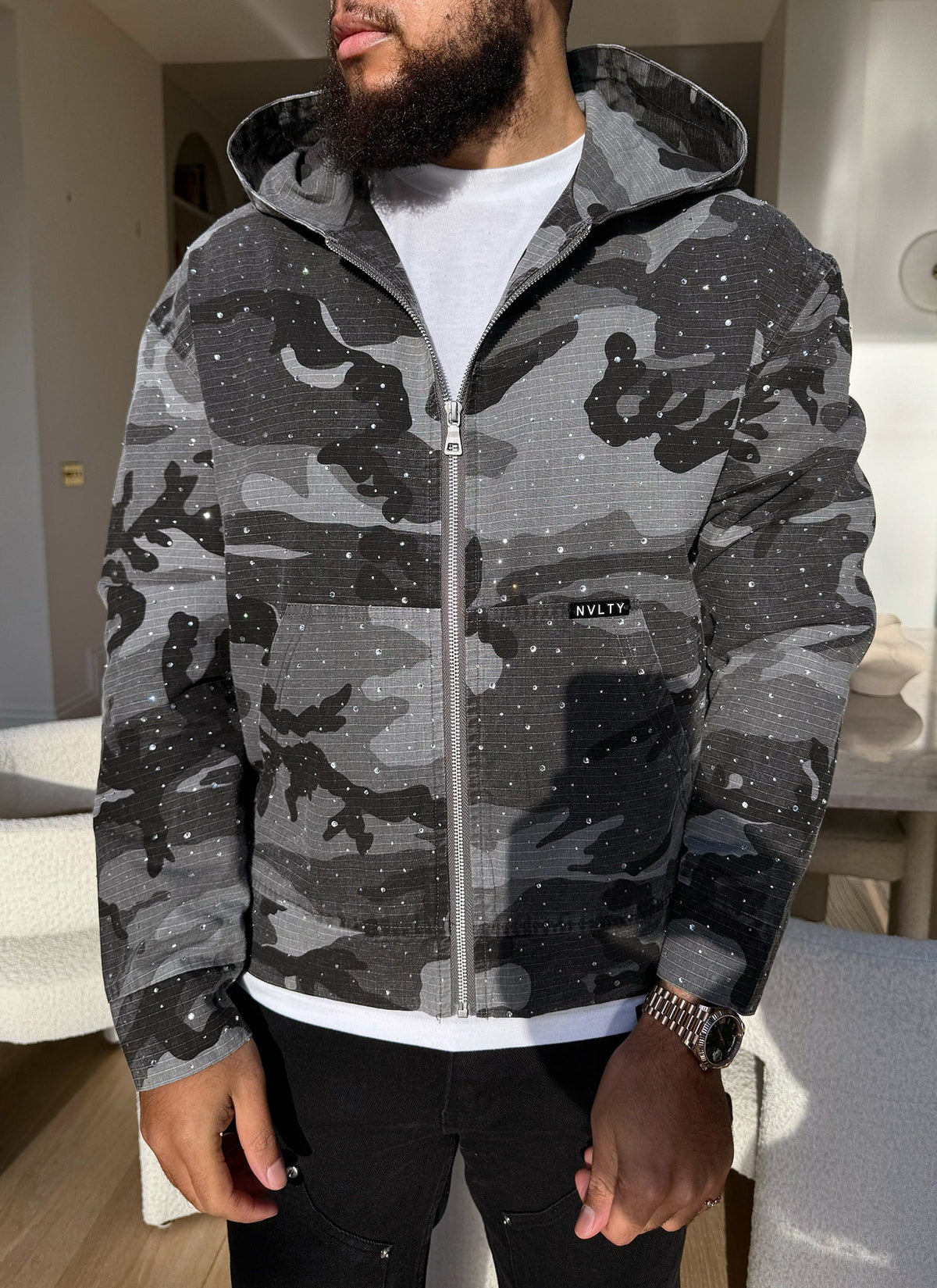 Vintage Flooded VVS Jacket - Black Camo