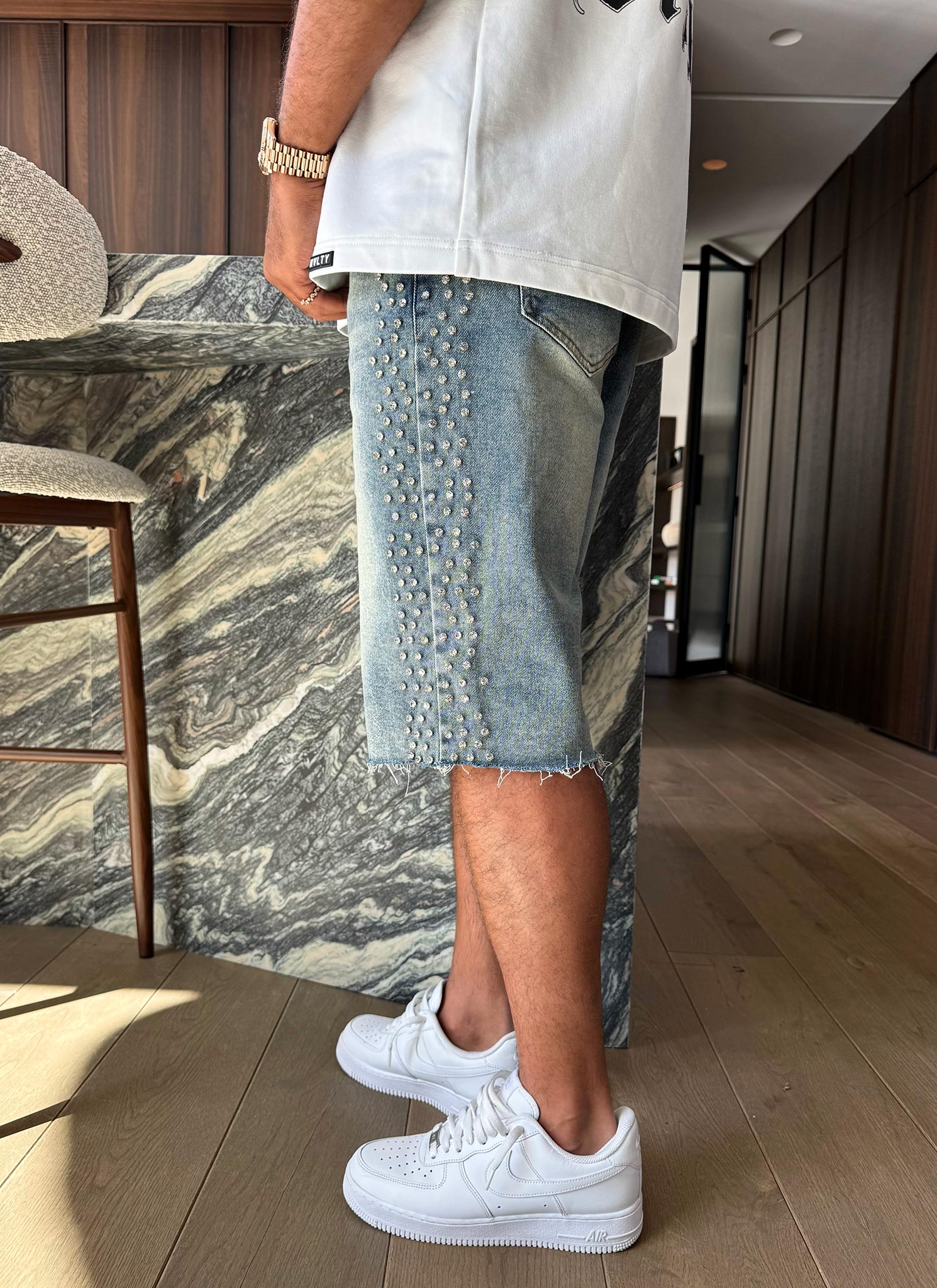 Vintage VVS Denim Shorts - Blue