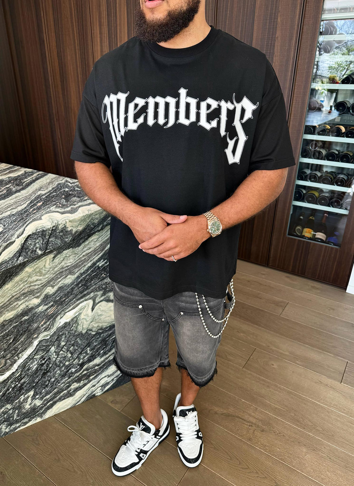 Members Arc T-Shirt - Black