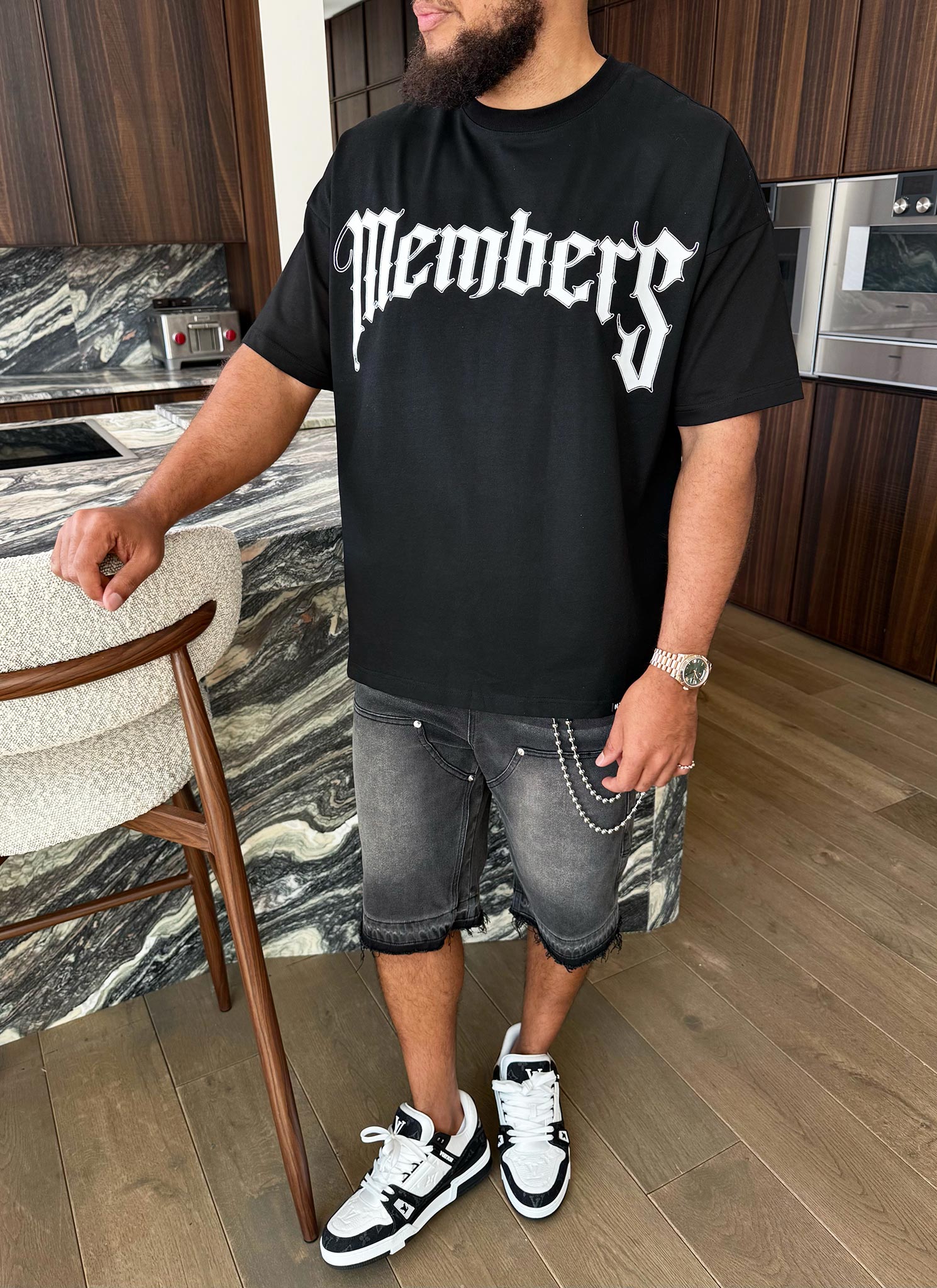 Members Arc T-Shirt - Black