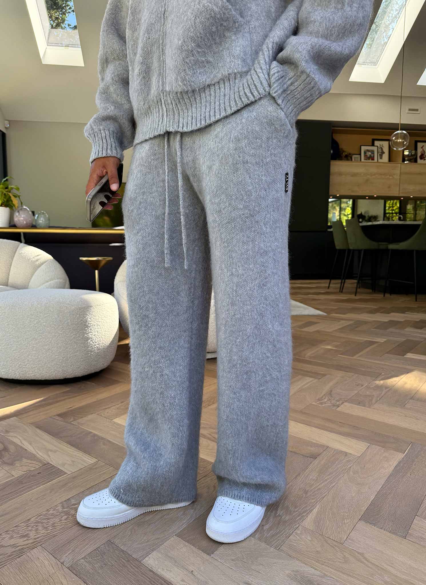 Mohair Joggers - Grey