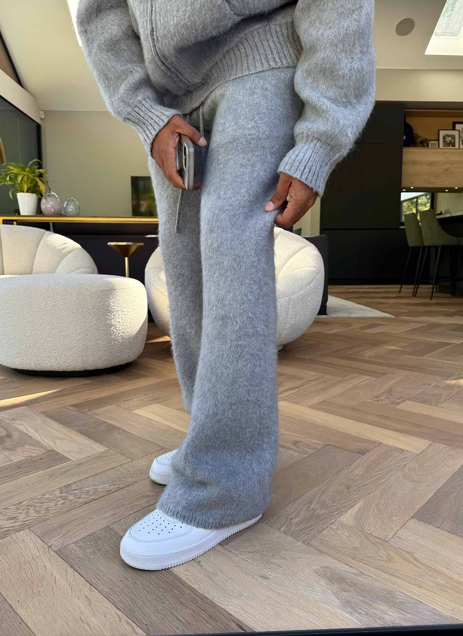 Mohair Joggers - Grey