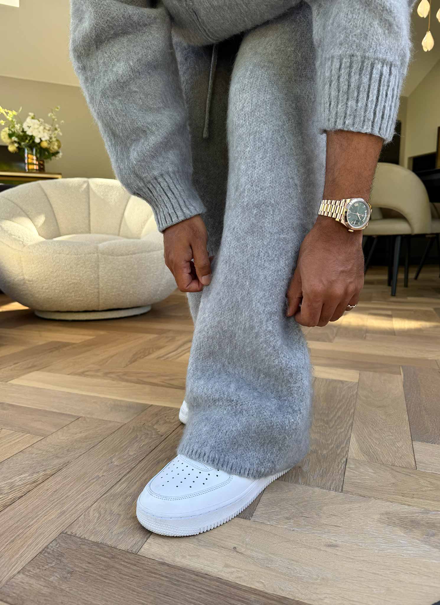 Mohair Joggers - Grey