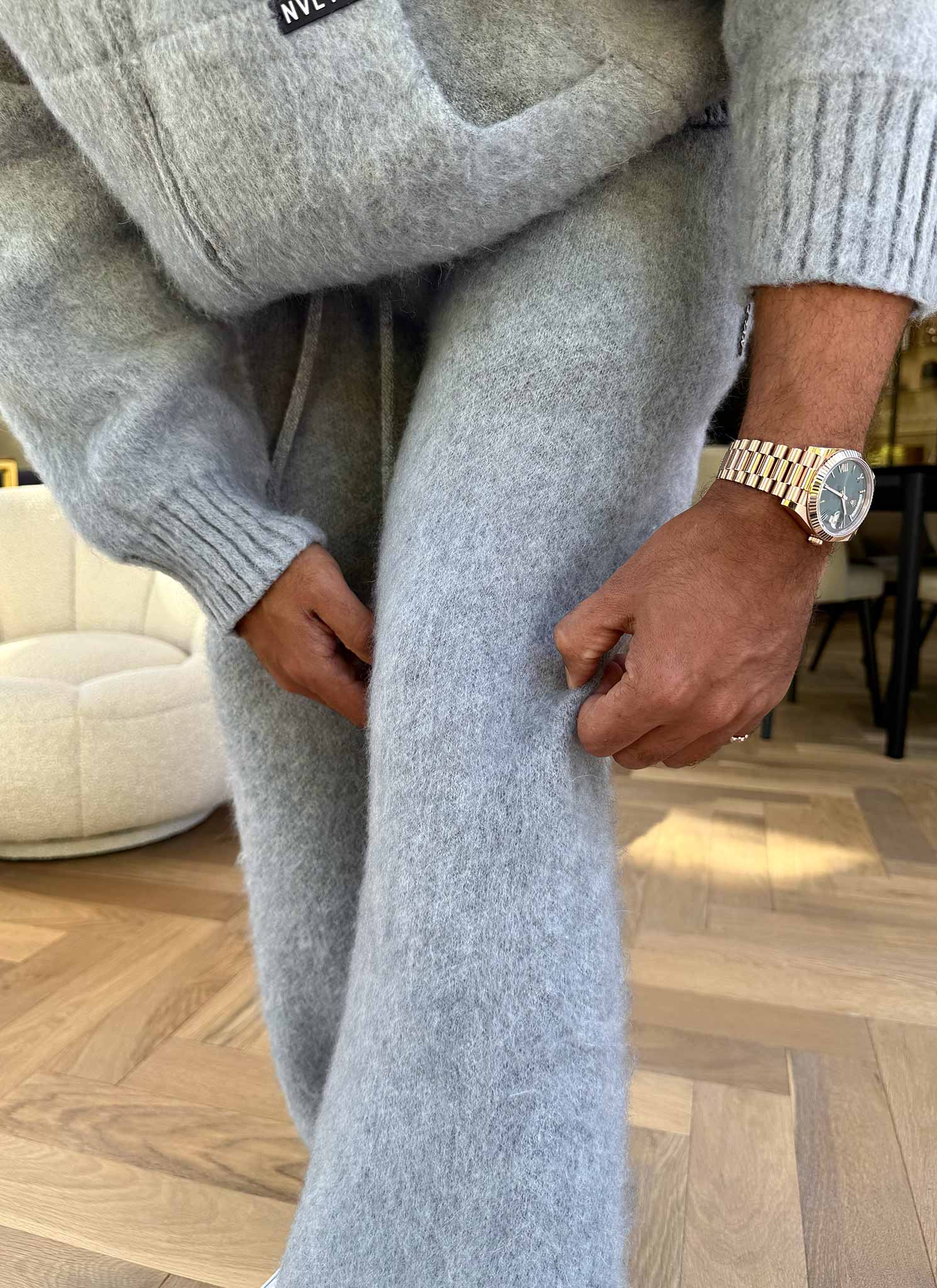 Mohair Joggers - Grey
