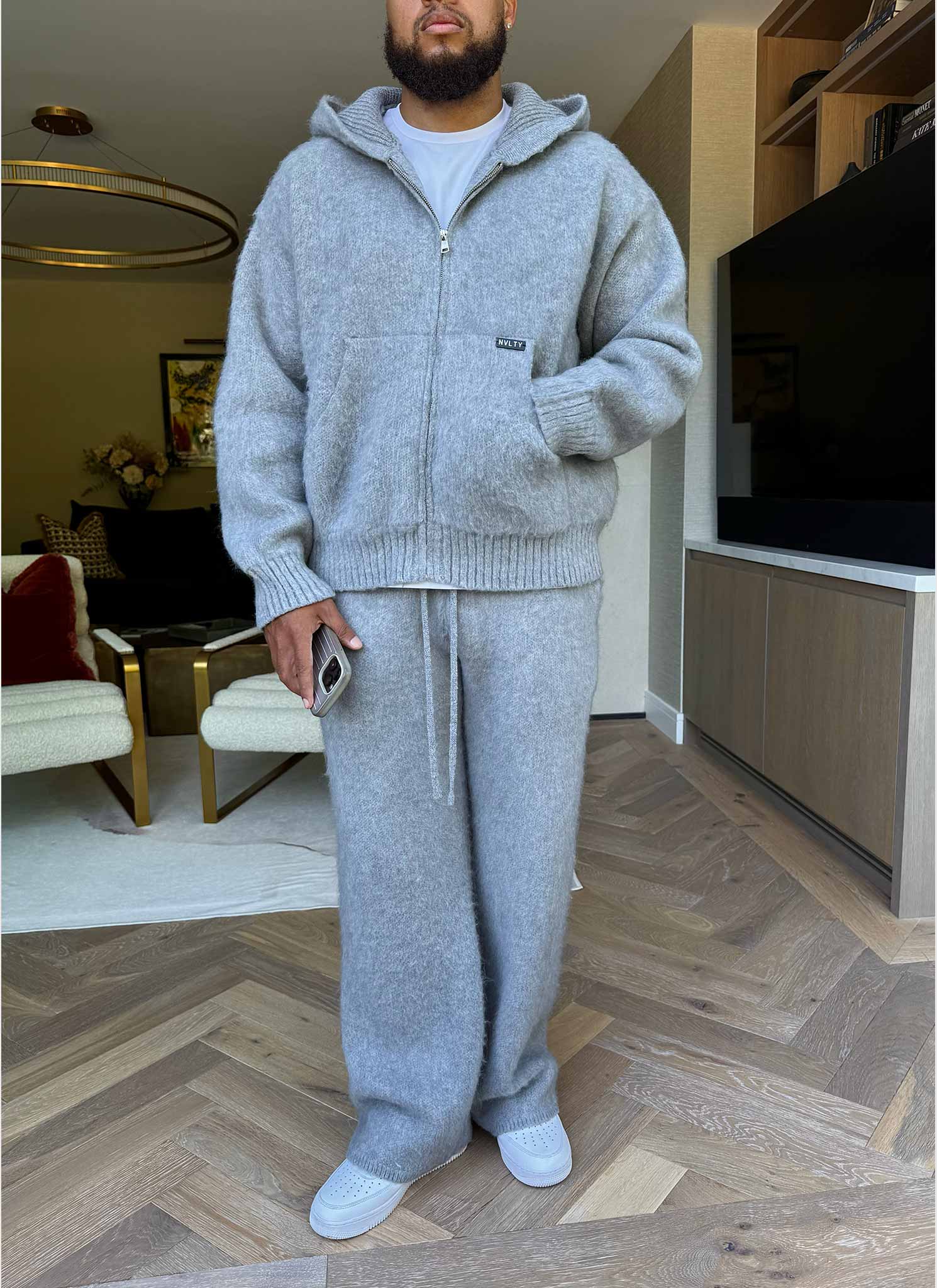 Mohair Joggers - Grey