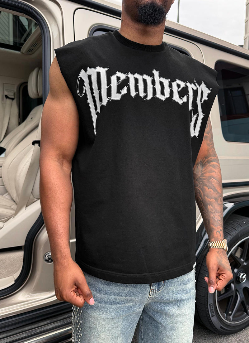 T-shirt sans manches Members Arc - Noir