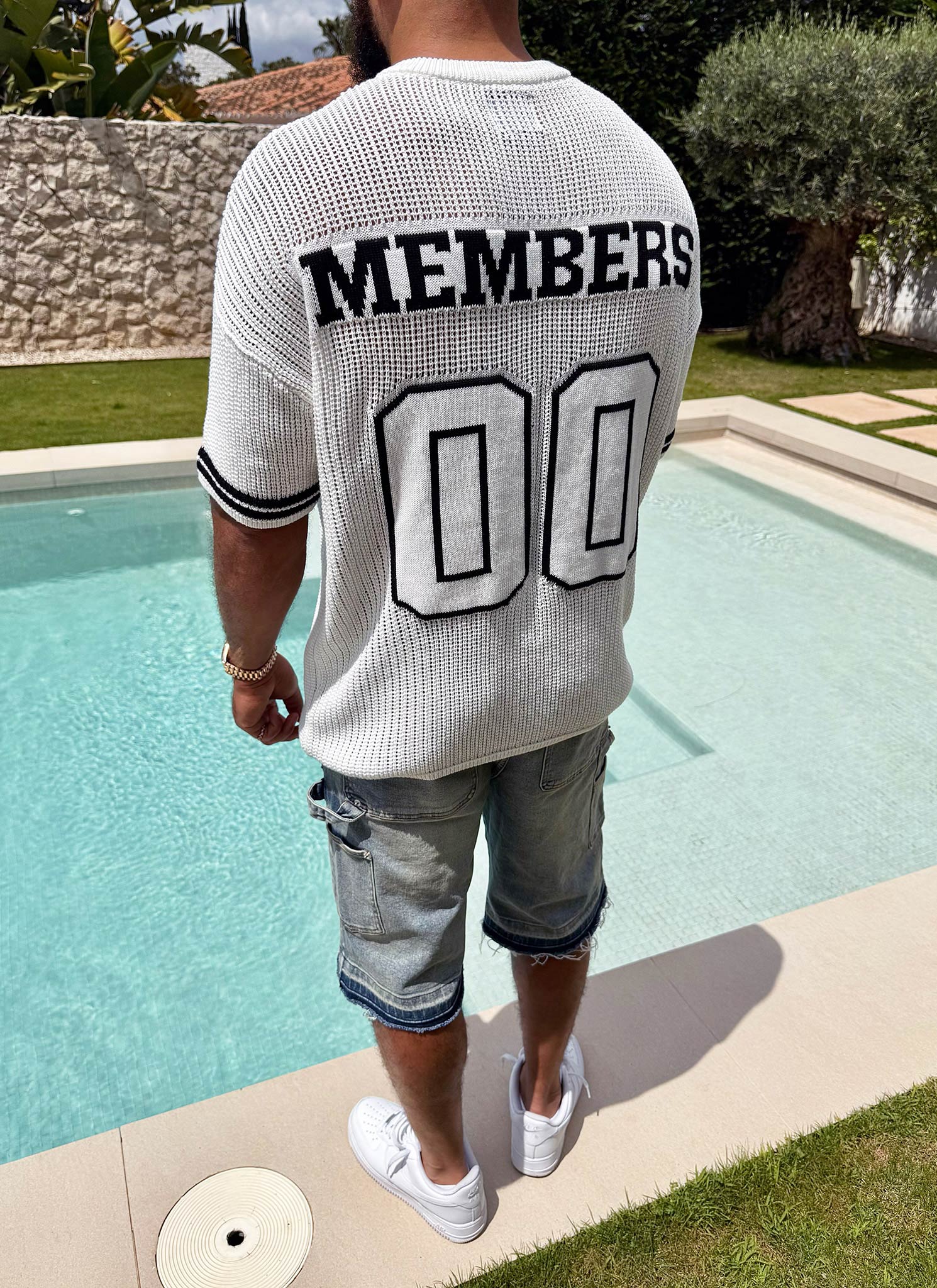 Knitted Members Jersey - Ivory