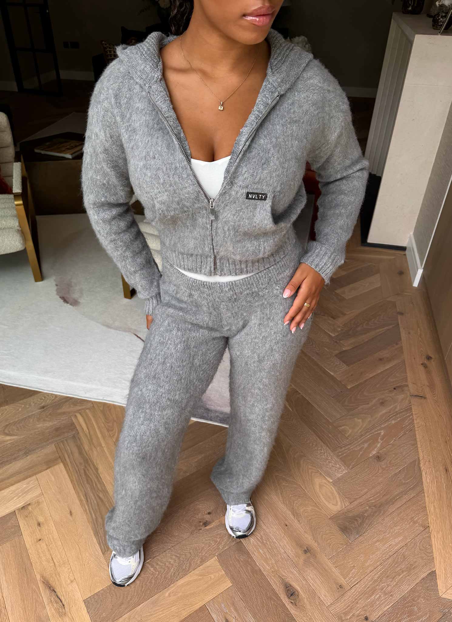 Mohair Joggers - Grey