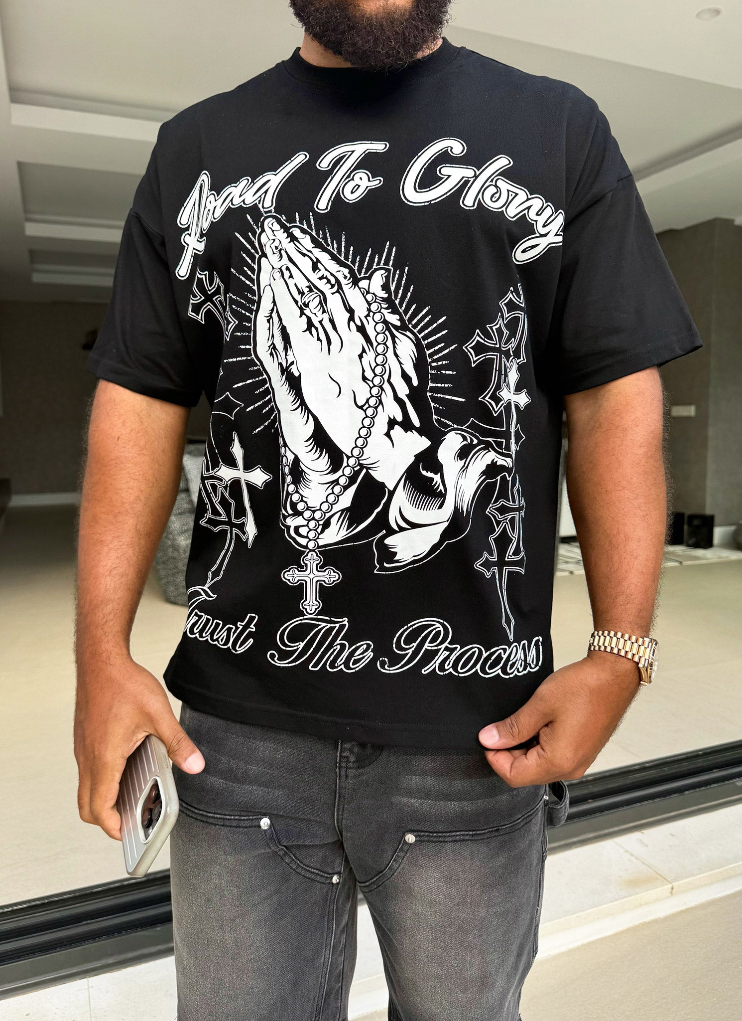 Road To Glory T-Shirt - Schwarz
