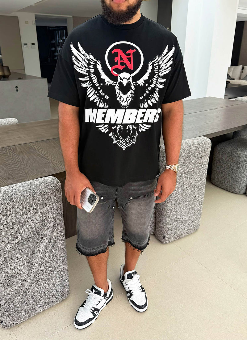 T-shirt Eagle des membres - Noir
