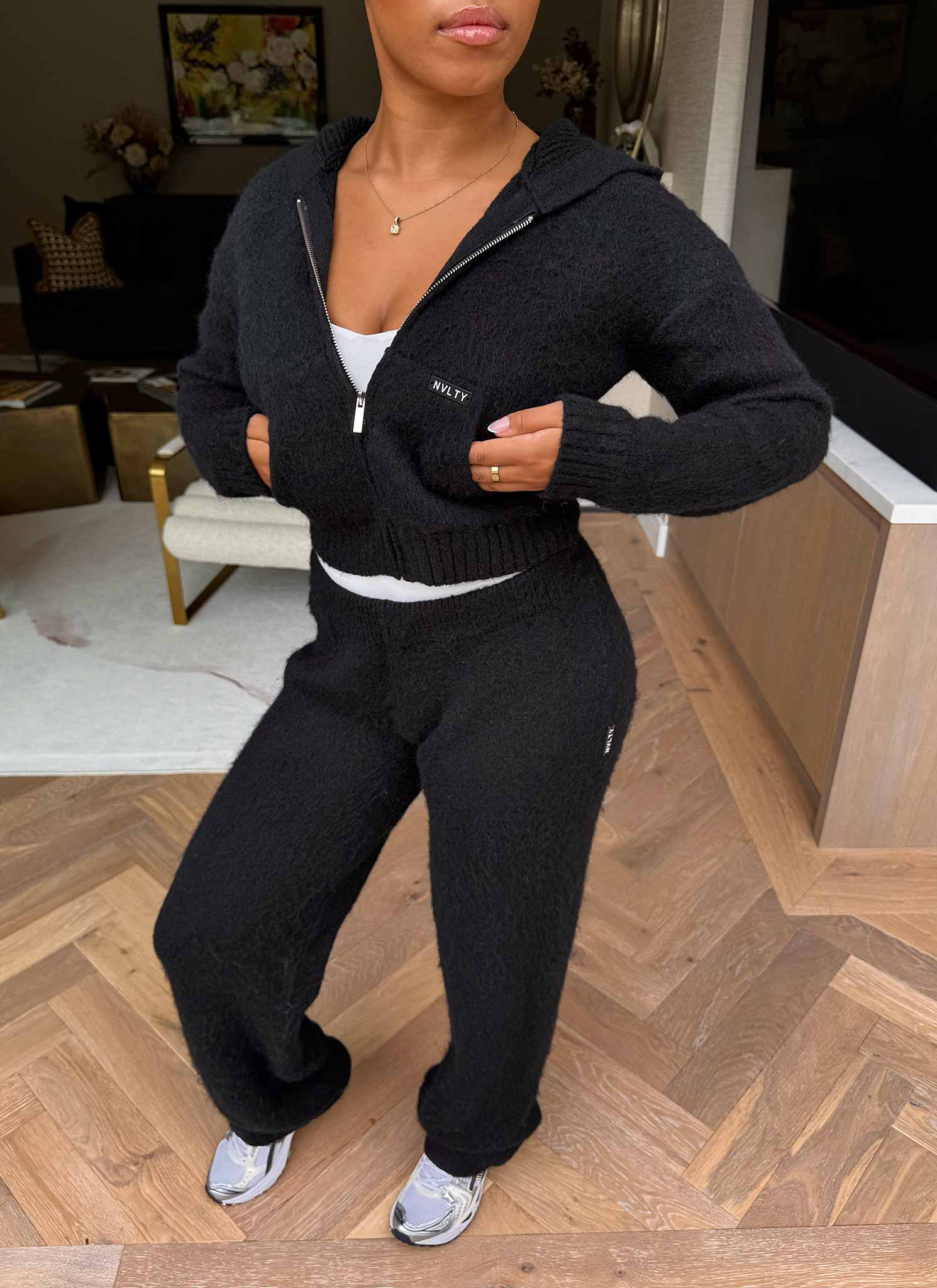 Mohair Joggers - Black