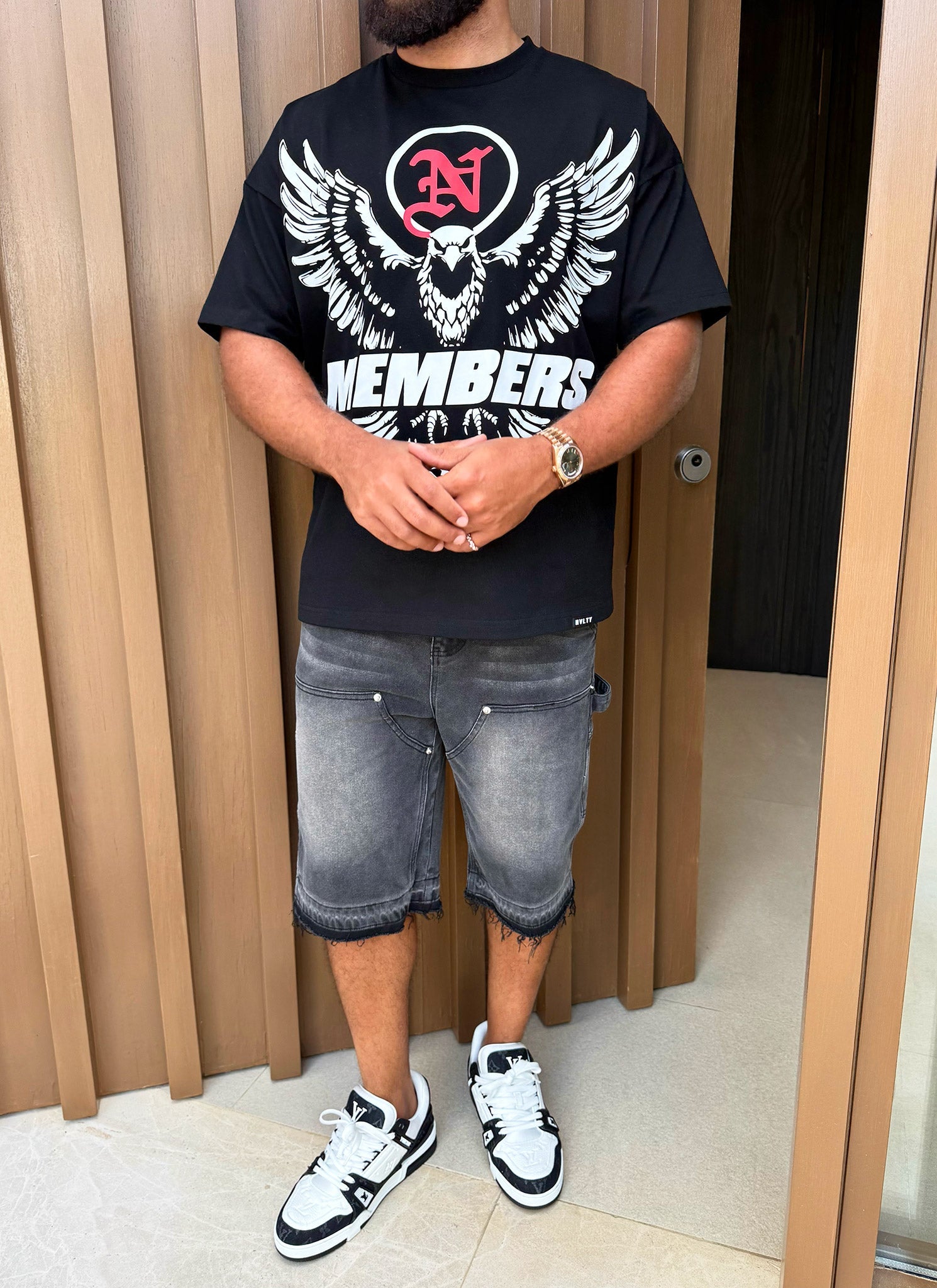 Members Eagle T-Shirt - Black