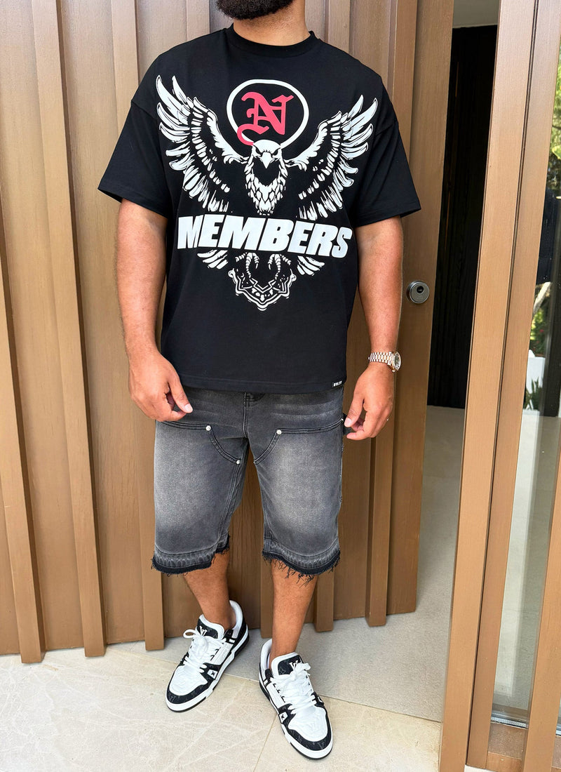 T-shirt Eagle des membres - Noir