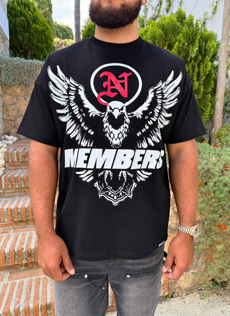 T-shirt Eagle des membres - Noir