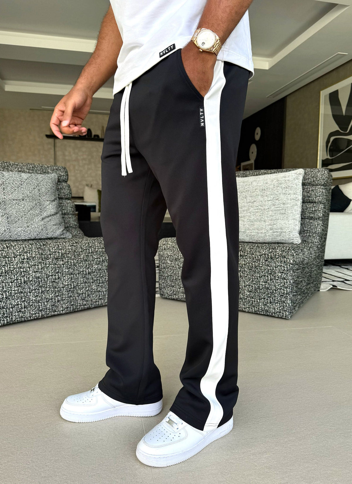 Pantalon de survêtement vintage - Noir