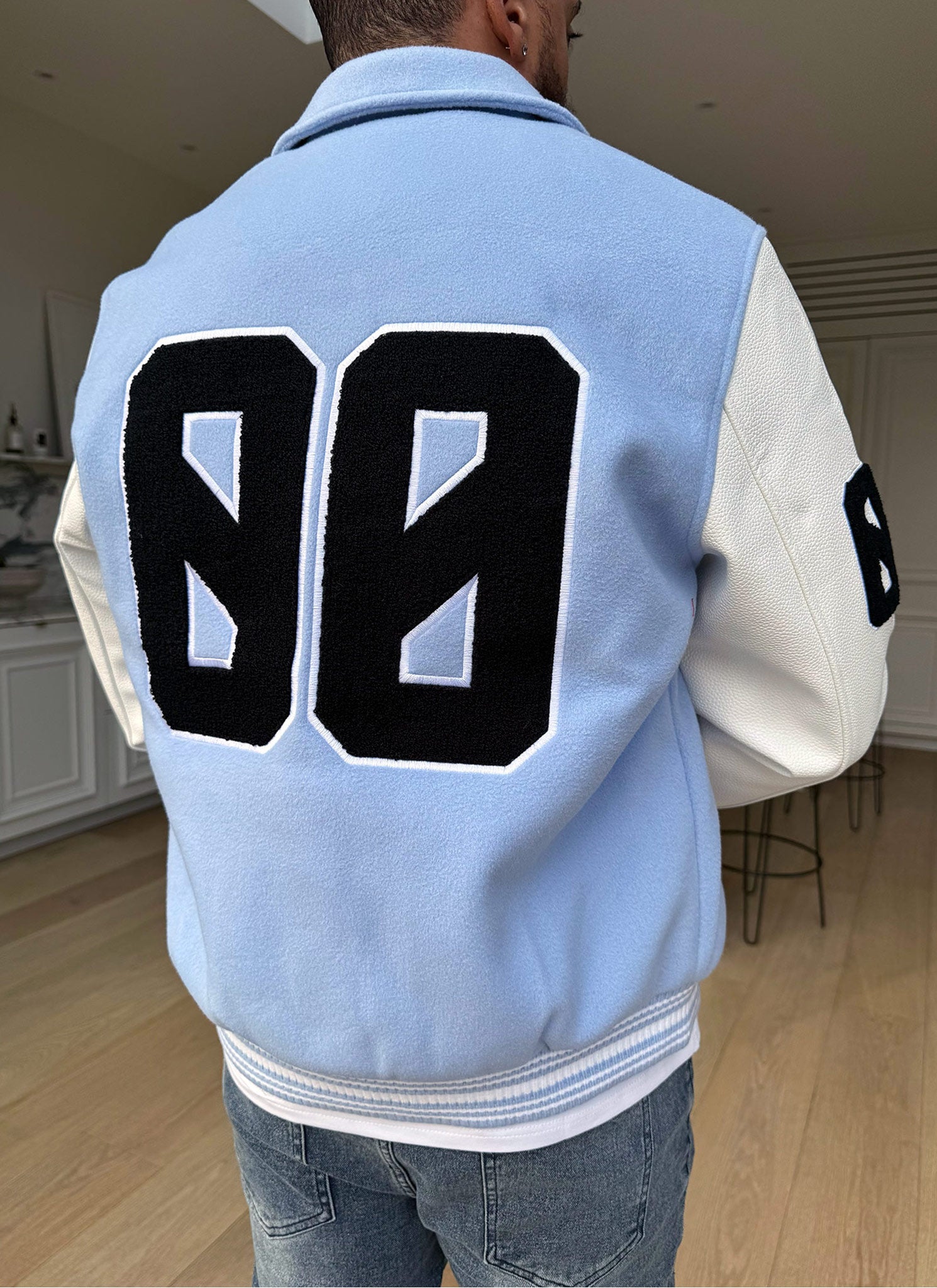 All Star Varsity Jacket - Baby Blue