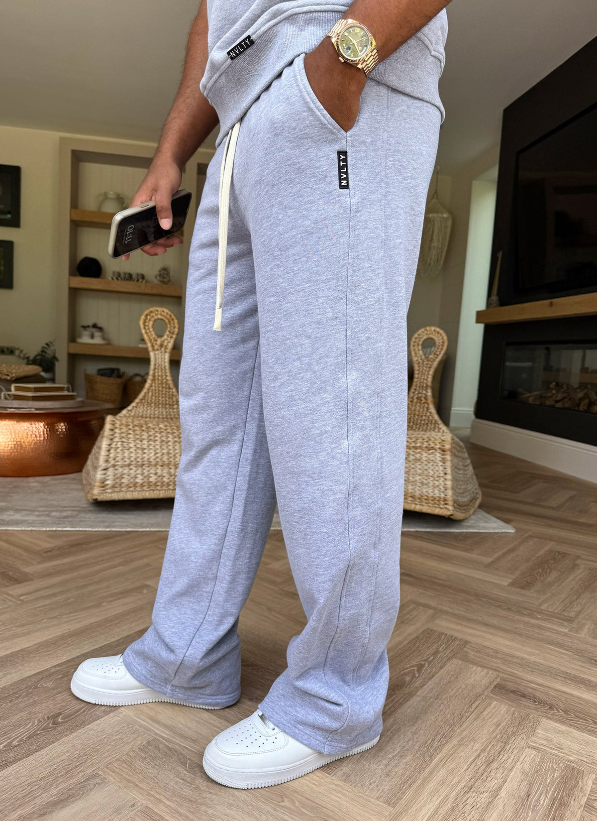 Pantalon de jogging coupe décontractée - Gris