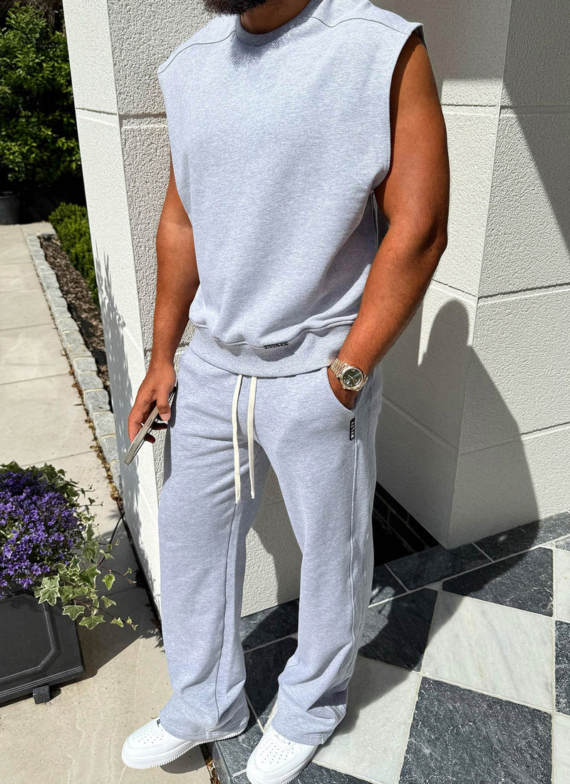 Pantalon de jogging coupe décontractée - Gris