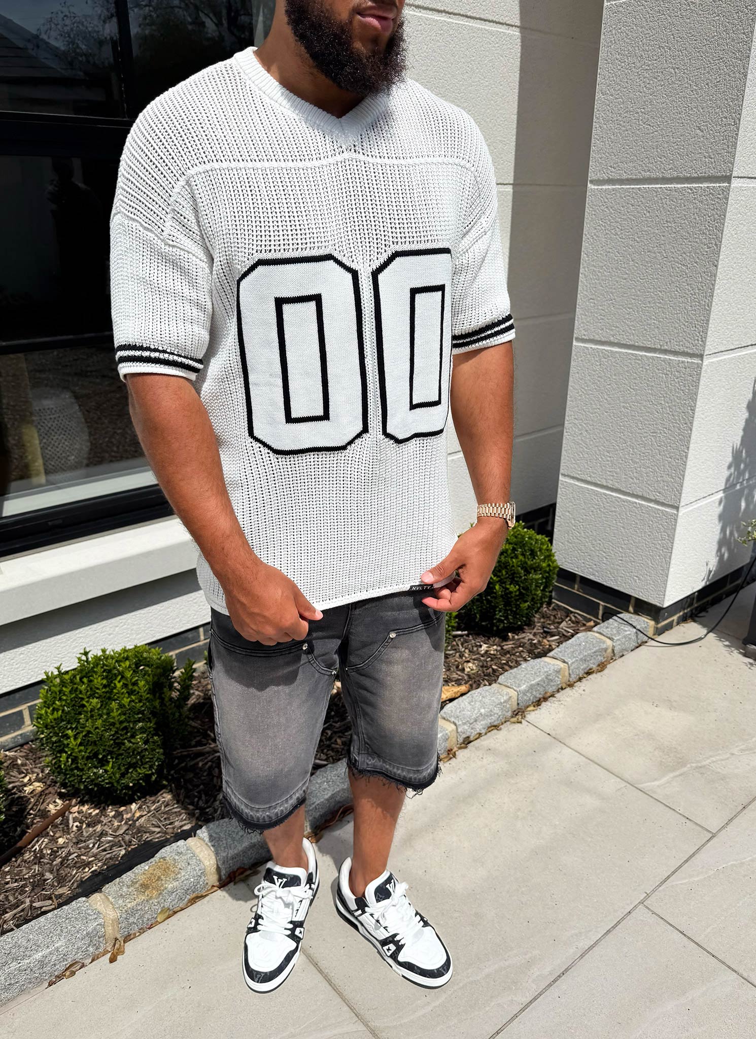 Knitted Members Jersey - Ivory