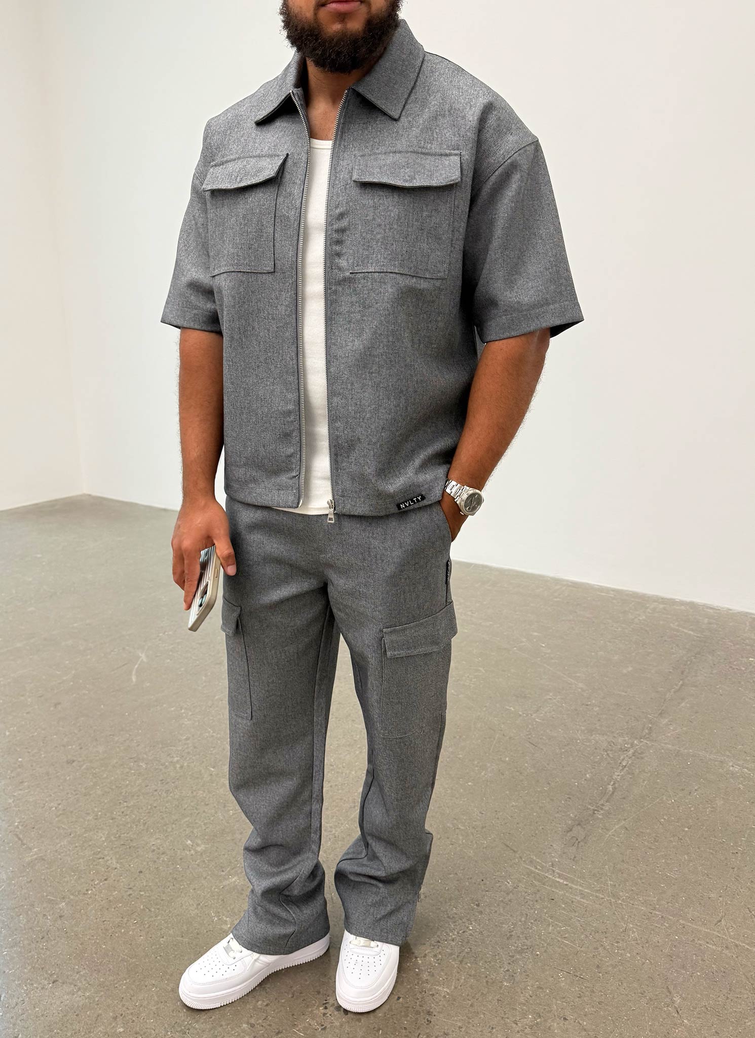 Tailored Militant Shirt - Grey