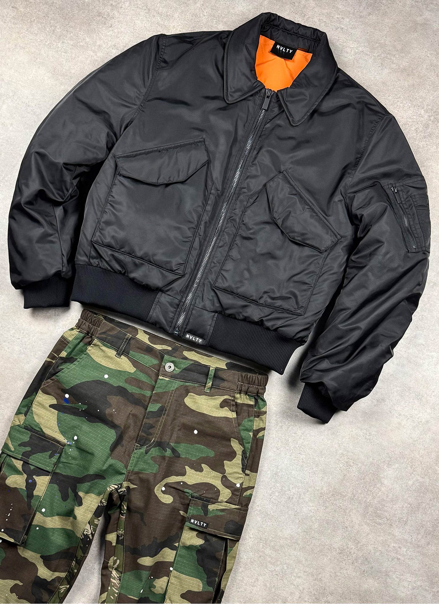 Aviator Flight Jacket - Black