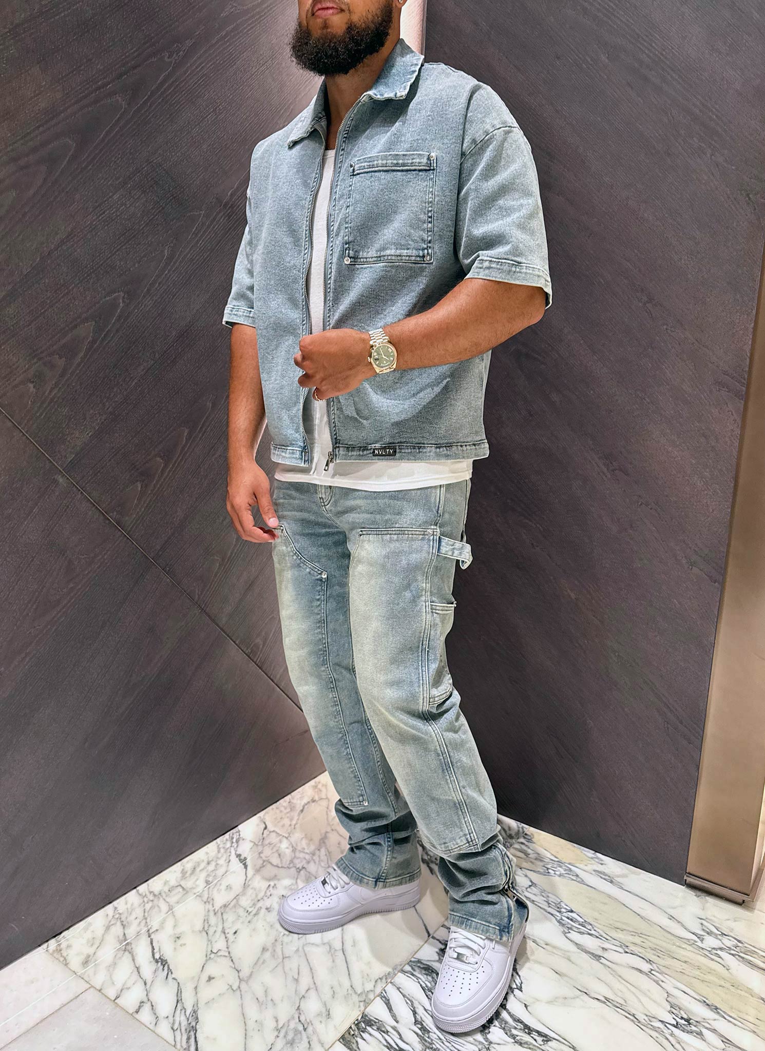 Vintage Carpenter Rivet Jeans - Blue