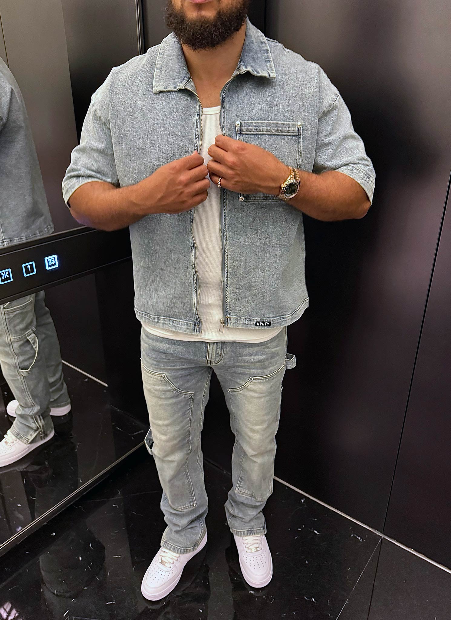 Vintage Carpenter Rivet Jeans - Blue