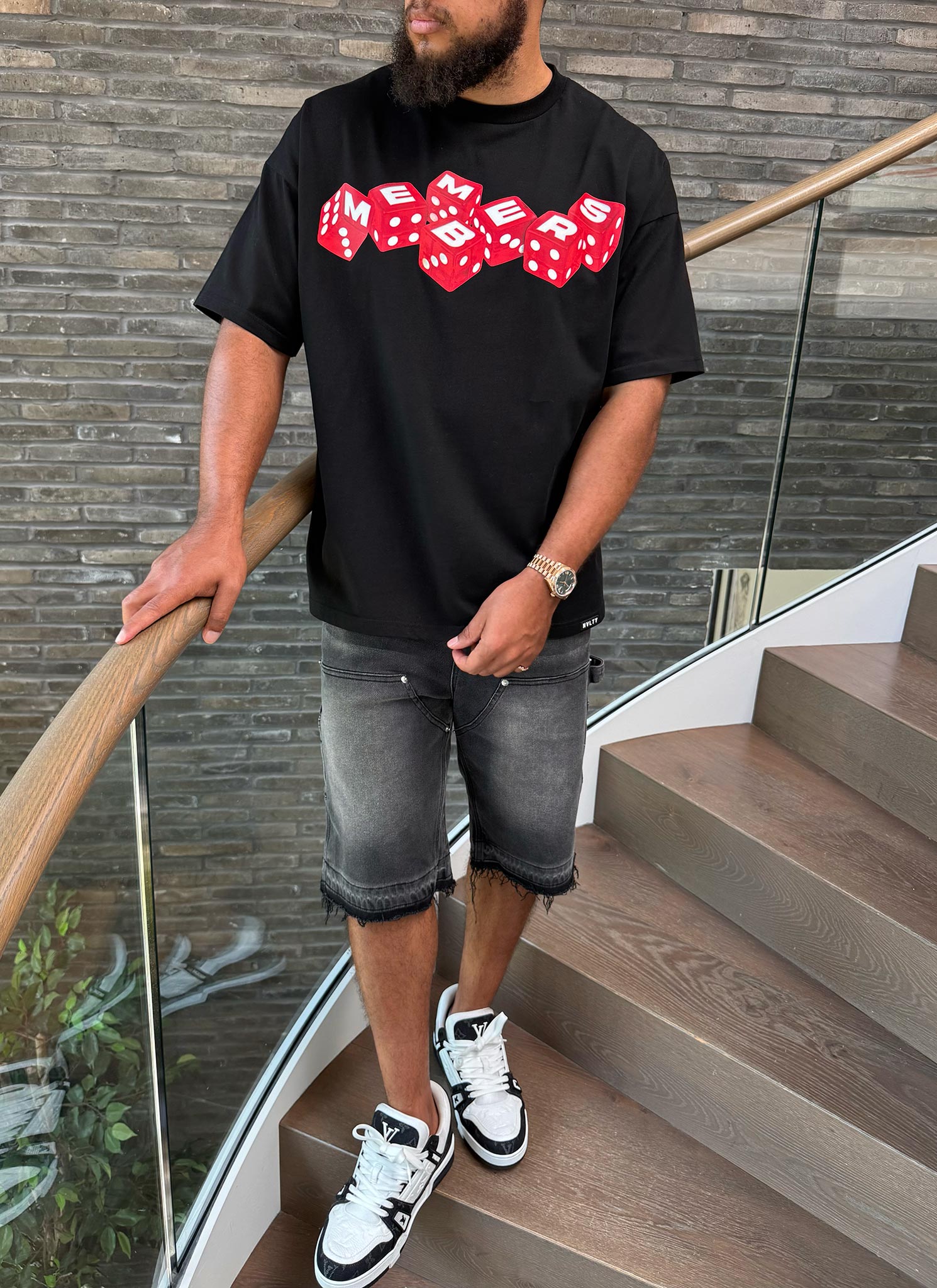 Members Dice T-Shirt - Black