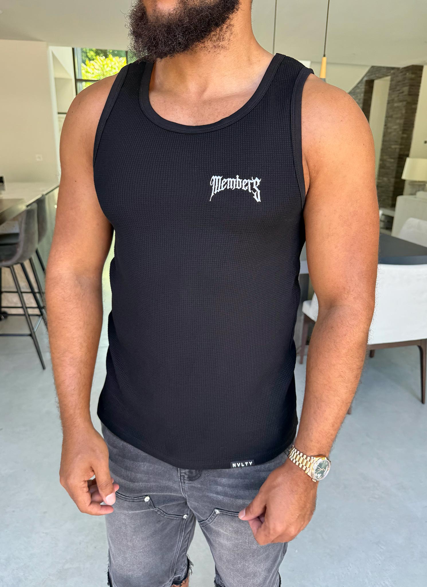 Members Arc Vest - Black