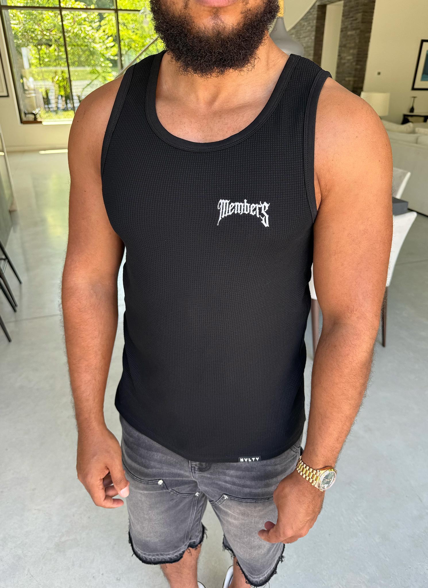 Members Arc Vest - Black