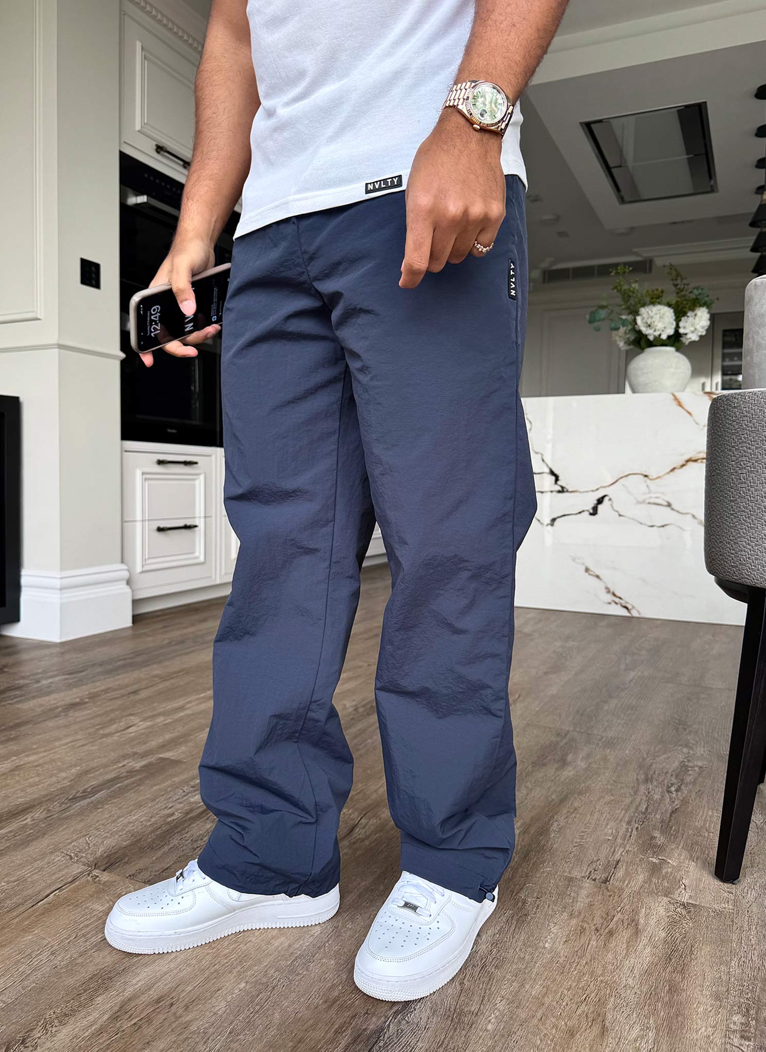 Heavyweight Luxe Track Pants - Navy