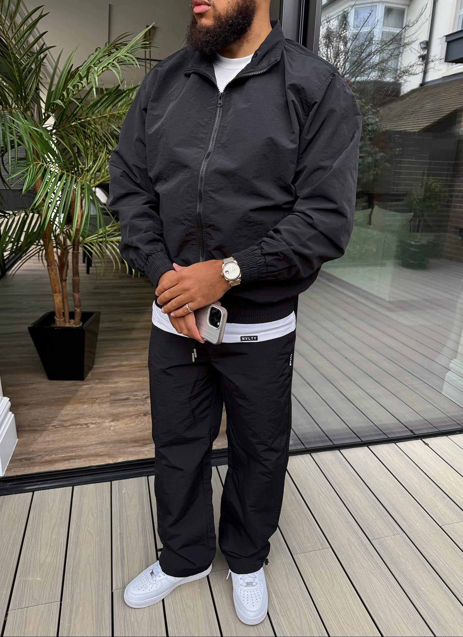 Heavyweight Luxe Track Pants - Black