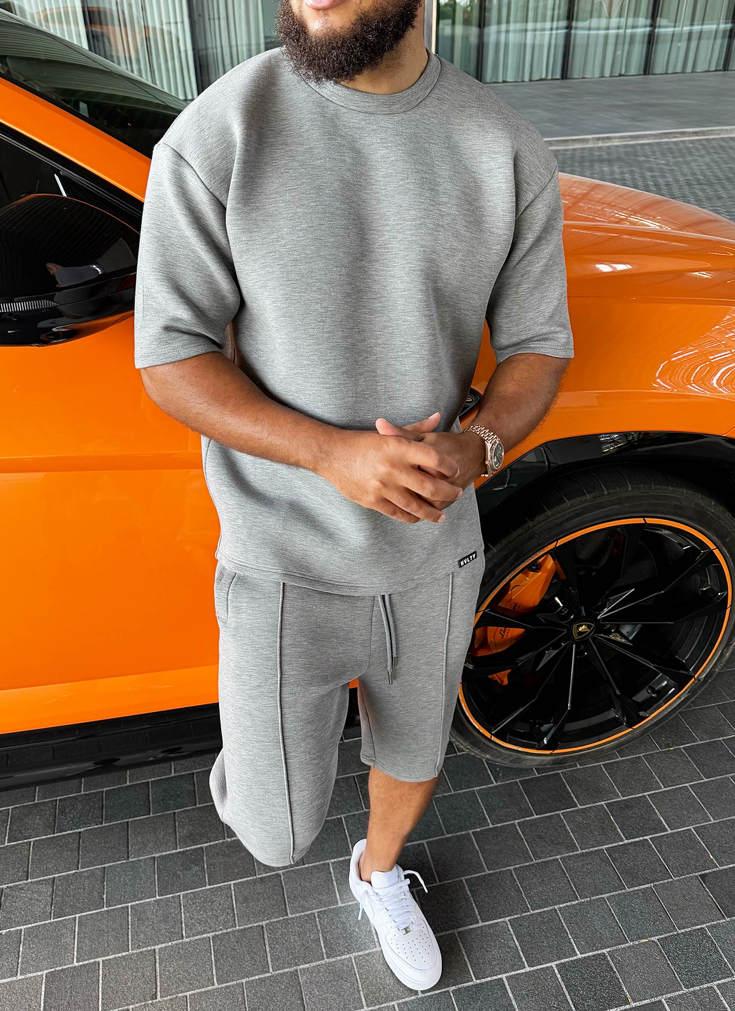 Scuba Structured T-Shirt - Grey