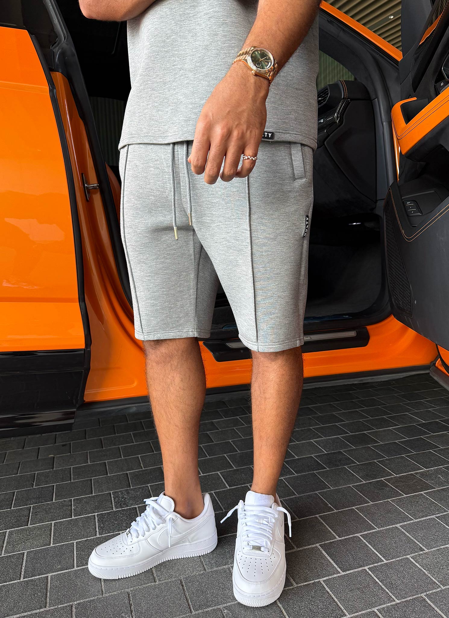 Scuba Structured Shorts - Grey