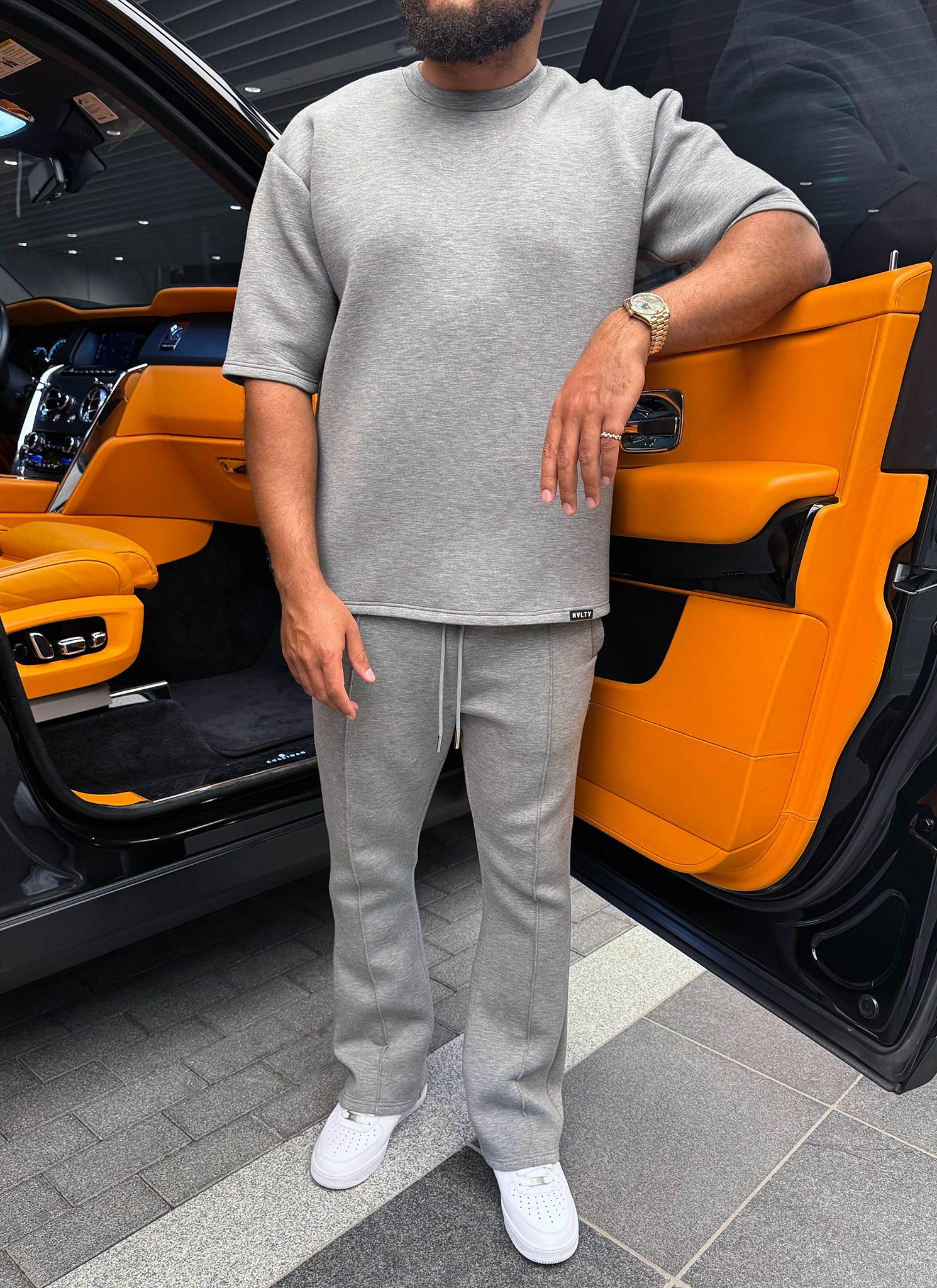 Scuba Structured T-Shirt - Grey