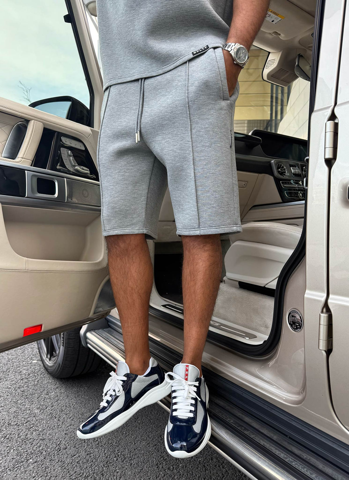 Scuba Structured Shorts - Grey