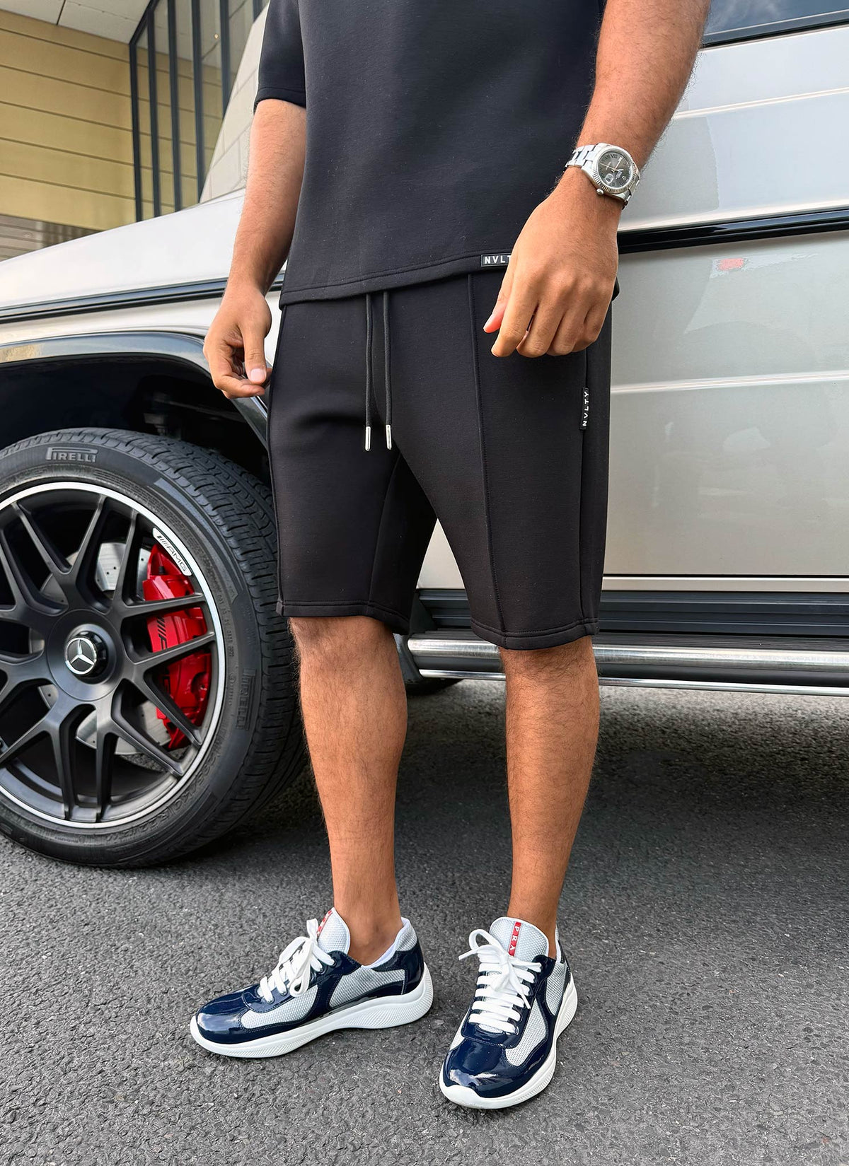 Scuba Structured Shorts - Black